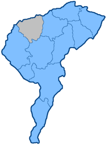 Distrito de Serdobsky en el mapa