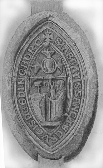 Seal of Adam Sceau de Adam abbe de Holyrood.JPG