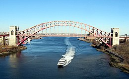 Passing under Hell Gate Bridge SeaStreak HellGate jeh.JPG