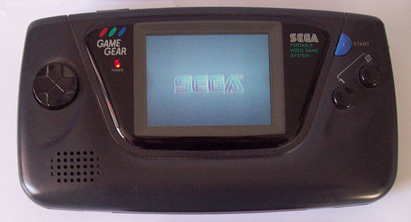 Game Gear displays the Sega trademark in color.