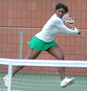 Williams in-action at the 2008 US Open