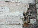 Shakespeare-Skulptur in Verona