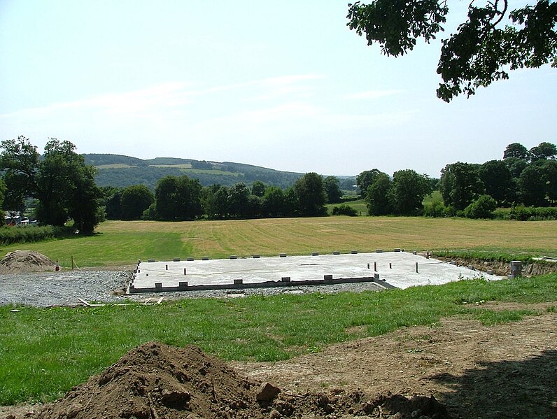 File:Site of new house in Pentrebach - geograph.org.uk - 3565260.jpg