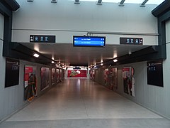 Passage souterrain de la gare.