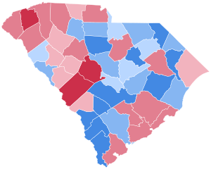 South Carolina Presidential Election Results 1996.svg