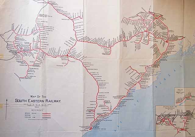 Stations of the South Eastern Railway when the South Eastern Railway was created
