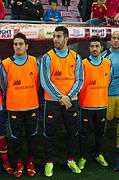 Spain - Chile - 10-09-2013 - Geneva - Koke, Alvaro Negredo and David Villa.jpg