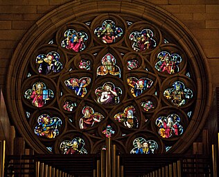 Western transept rose window