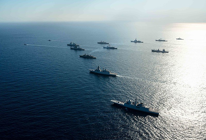 File:Standing NATO Maritime Group 2 underway in the Ionian Sea off the coast of Sicily, 21 February 2022 (220221-O-NO101-1122).JPG