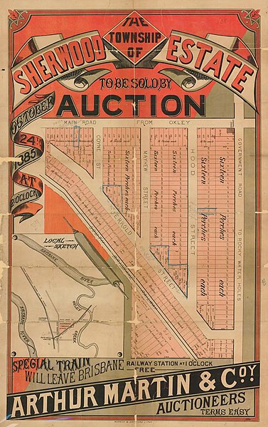 File:StateLibQld 2 262804 Estate map for the township of Sherwood Estate, Brisbane, Queensland, 1885.jpg