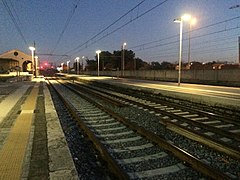 Stazione di Giovinazzo (guardando a sud) - 31 dicèmmiru