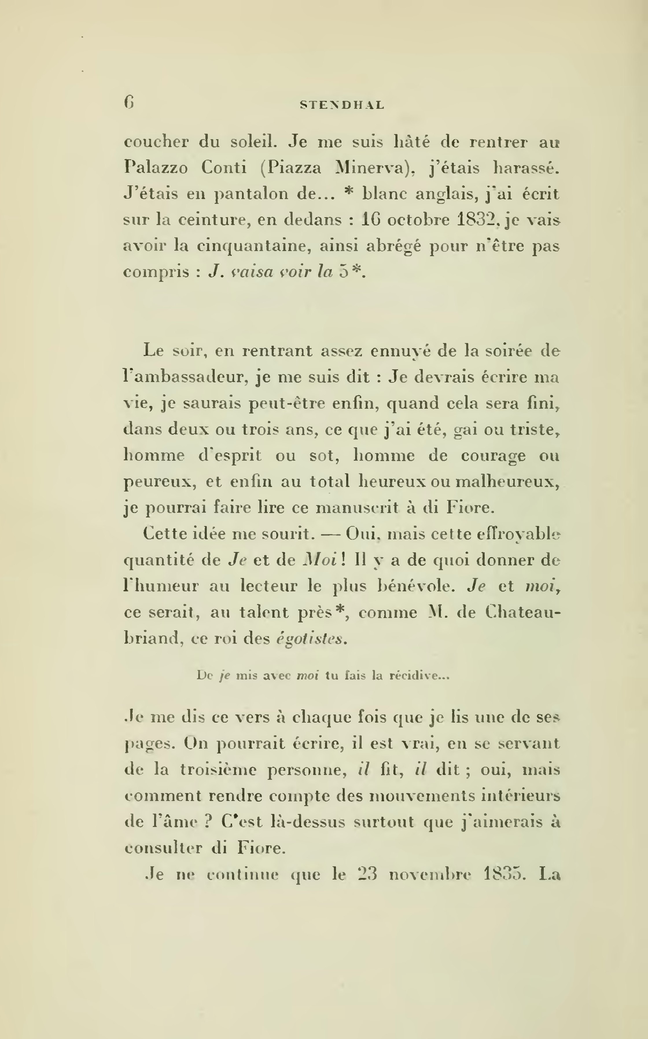 Pagestendhal Vie De Henri Brulard T1 1913 éd Debraye