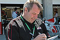 Speed commentator Steve Matchett in the pitlane