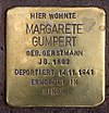 Stolperstein Marienbader Str 12 (Schma) Margarete Gumpert.jpg