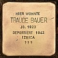 Stolperstein Kitzingen Traude Bauer