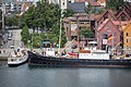 MS «Riskafjord II» foran DS «Stord I» under innseilingsparaden til Fjordsteam 2018. Foto: Tore Sætre