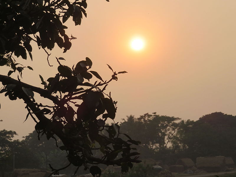 File:Sunset at gobindpur.JPG