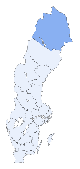 Contea de Norrbotten - Localizazion