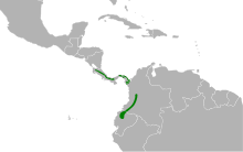 Tangara florida map.svg