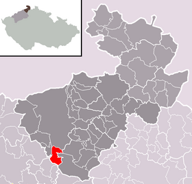 Localisation de Těchlovice