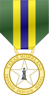 Texas Homeland Defense Service Medal Award