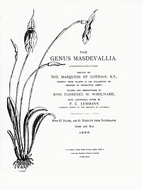 Florence H. Woolward The Genus Masdevallia (1896)