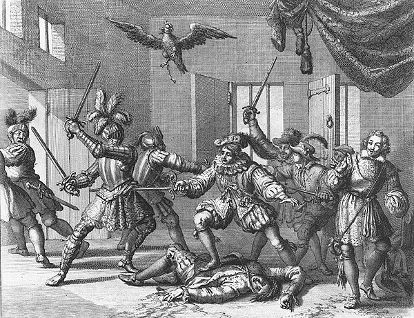 The mayhem at Gowrie House imagined by the Dutch illustrator Jan Luyken