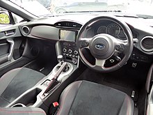 Interior The interior of Subaru BRZ S (DBA-ZC6) with optional parts.jpg