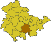 ზაალფელდ-რუდოლშტადტის რაიონი რუკაზე