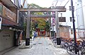 Torii on the eastern side of the Ikuta Shrine.