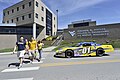 Travis Braden race car on WVU campus.jpg