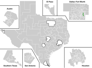 <span class="mw-page-title-main">Texas's 107th House of Representatives district</span> American legislative district