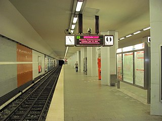 <span class="mw-page-title-main">Straßburger Straße station</span> Underground rapid transit station in Germany