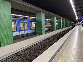 Az Innsbrucker Ring (München metró) szakasz szemléltető képe