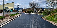 Rank: 37 Unfinished county road K 10 with pedestrian refuge