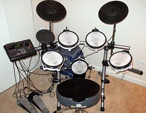 A MIDI drum kit