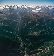 Val d'Anniviers, Switzeland - aerial view