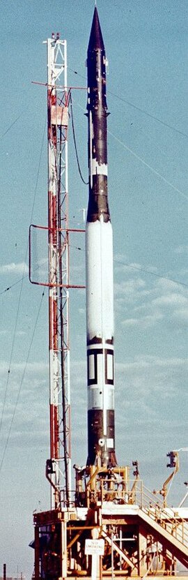 Vanguard rocket on Pad LC-18A