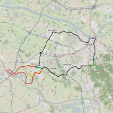 Andra dagen går marschen västerut via Dukenburg, Wijchen och Beuningen.