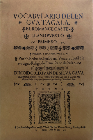 <span class="mw-page-title-main">Vocabulario de la lengua tagala</span> Tagalog language Dictionary