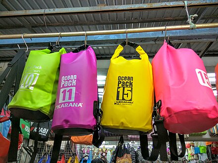 Waterproof bags for boat rides