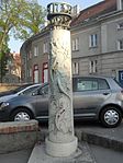 Path column with relief and lettering