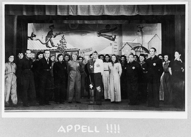 File:Westerbork, Holland, The play's cast in the camp, Appel.jpg