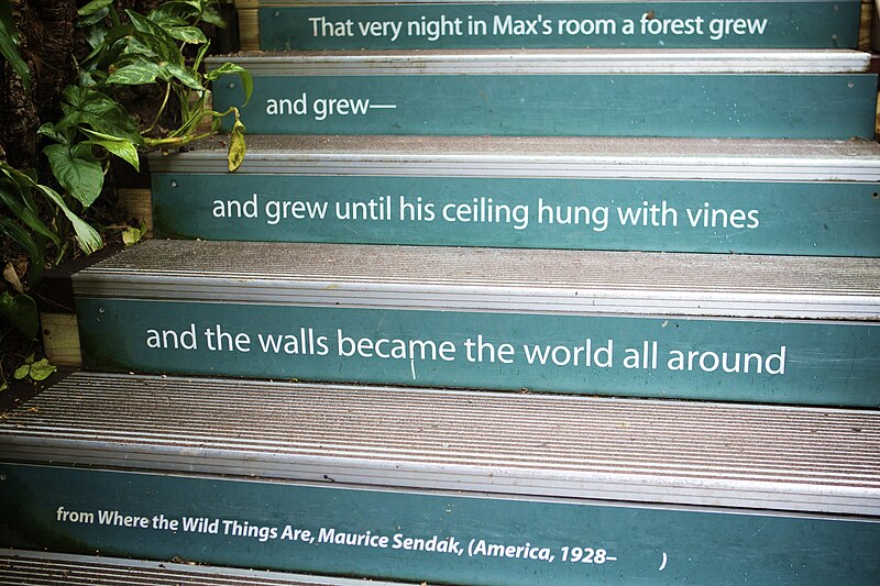 File:Where the Wild Things Are Quote (Central Park Zoo, New York).jpg