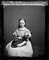 Portrét dívky se psem, Stockholm 1865–1875