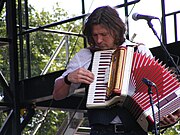 Kimbrough playing accordion at ACL Festival (2008) Will-Kimbrough by Ron Baker.jpg