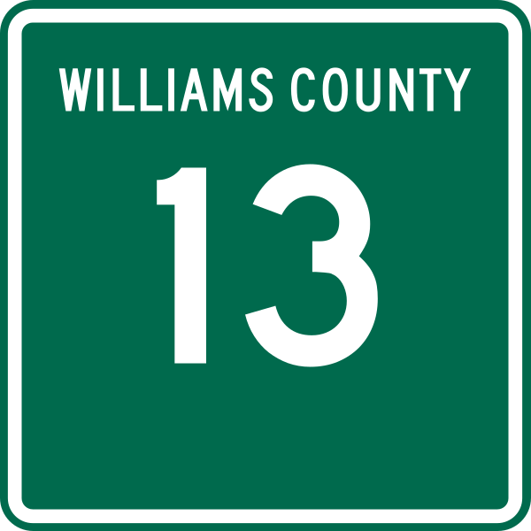 File:Williams County Route 13 OH.svg