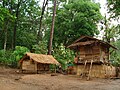 Wioska żyjącego pierwotnie plemienia z północnej Tajlandii