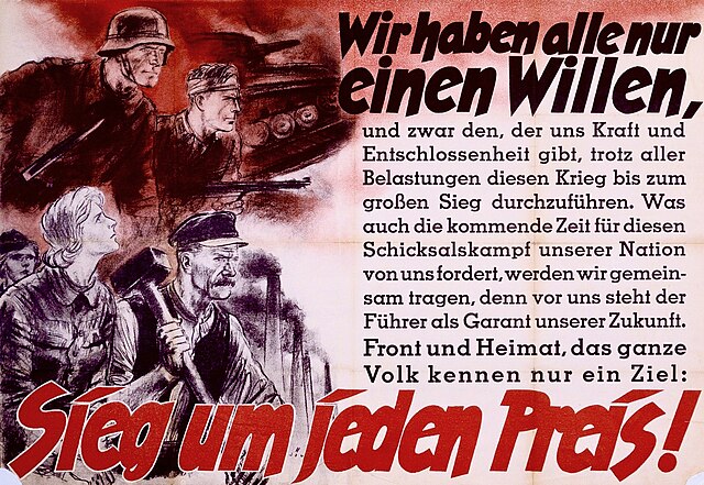 "We have only one goal ... Victory at all costs!" (29 April 1942)