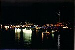 Expo 88 nocą – pokaz z 88-metrowej wieży Skyneedle